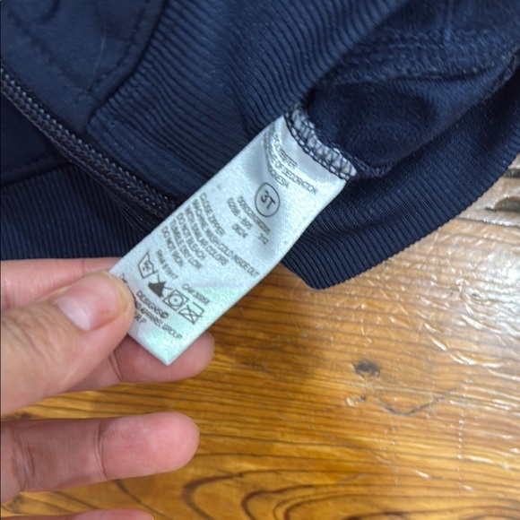 Nike Navy Blue Zip Up Jacket with Gray Lining Toddler size 3T - Picture 3 of 7